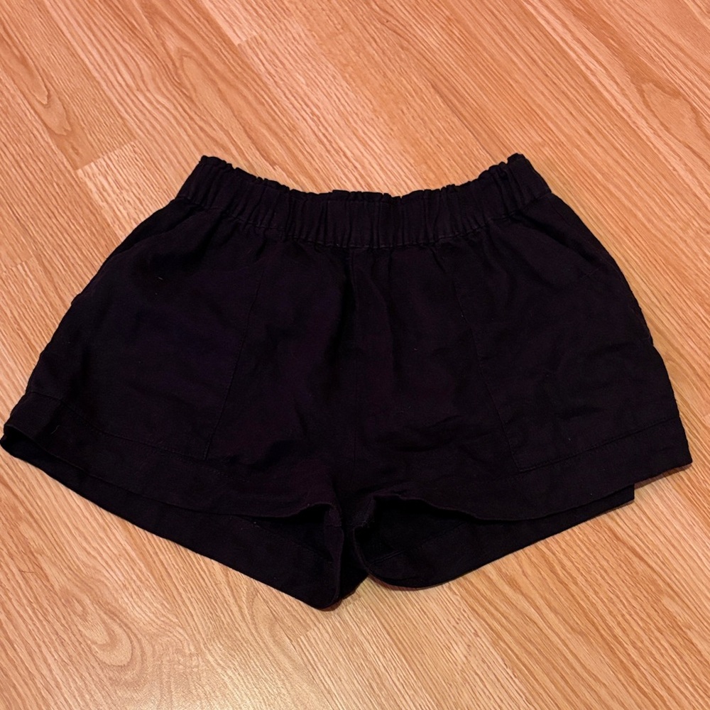 Harlow Black High Waist Women's Shorts